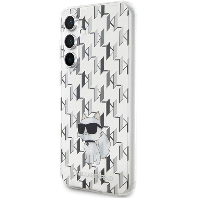 Futrollë Karl Lagerfeld Monogram Choupette për Samsung Galaxy S23 FE, e tejdukshme, TPU