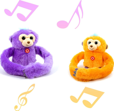 Loder pelush Icom Polska Somersaulting Monkey, majmun kërcyes, me dritë edhe zë, shumëngjyrëshe