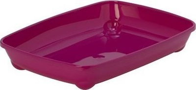 Tabaka tualeti për mace Moderna Arist-O-Tray, 36.7 x 27.1 x 6.2 cm, plastikë BPA-free, korale