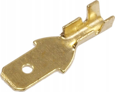Konektor mashkullor elektrik KSW-4.7/1.0, 4.7 mm, 0.3–1 mm², set 100 copë
