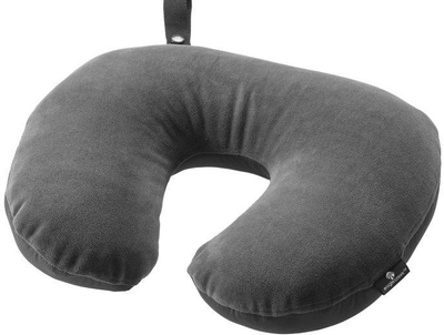 Jastëk udhëtimi Eagle Creek 2 in 1 Travel Pillow, micro fleece, lavues në makinë, gri