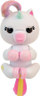 Lodër interaktive Fingerlings Cobi Lulu Unicorn 3112, 70+ tinguj, mbi gisht, e bardhë pastel