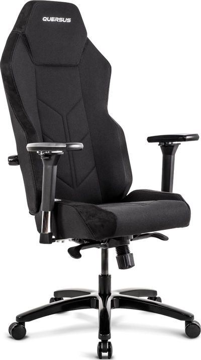 Karrige gaming Quersus VAOS.2.1 Diamond Black, bazë alumini, mekanizëm OPTIMUS SYNCHRO, e zezë