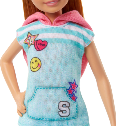 Kukull Barbie Mattel Stacie to the Rescue, me qen lodër, shumëngjyrëshe