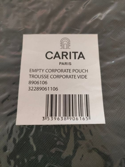 Козметичка чанта Carita Paris GWP Fabric Case, од текстил, мала, беж