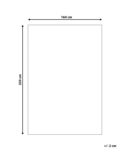 Tapet Beliani MALDAN, 140x200 cm, lëkurë natyrale, i zi gri