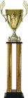 Kupë metalike dekorative Gold 1075C, 62cm, diametër 140mm, ngjyrë ari
