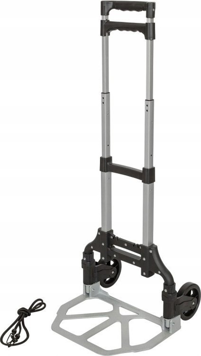 Преклоплива транспортна количка Rockforce RF-TH6001002, капацитет 80 kg, платформа со тркала, сива