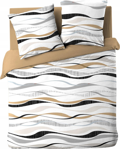 Set shtrati Douceur d'Intérieur Vagueline, 3 pjesë, 240 x 220 cm, natyrale