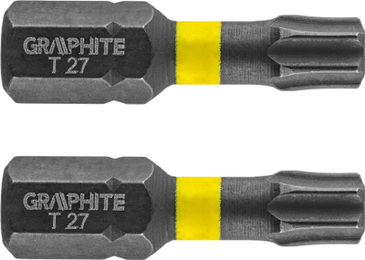 Majë kaçavideje Graphite TX27 x 25 mm për goditje, 2 copë