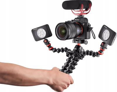 Tripod fleksibël JOBY GorillaPod 3K PRO Rig, mban deri në 3 kg, me kokë sferike, ngjyrë e zezë