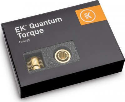 Lidhëse ftohje me ujë EK Water Blocks EK-Quantum Torque STC 10/13, set me 6 copa, G1/4", ngjyrë ari