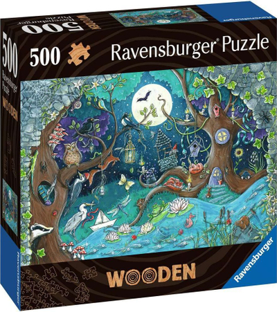 Puzzle druri Ravensburger Fantasy Forest, 500 pjesë, temë fantazi, shumëngjyrësh