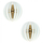 Set 2 llamba muri MDF 19,5×16,5×19,5 cm (HM7381.01)