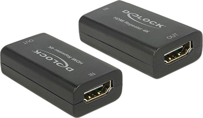 Përforcues sinjali Delock Repeater HDMI AV, 4K (11403), i zi