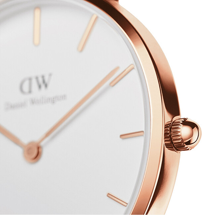 Orë dore për femra Daniel Wellington Petite 36 Melrose DW00100305, ari rozë