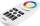 Telekomandë Kanlux REMOTE RGBW 22146, për me kontrollu LED RGBW, 2.4 GHz, e bardhë