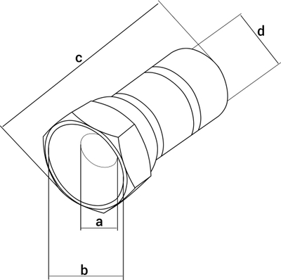 Конектор САТ F-M09 „F“, RG6 6.5mm, со заптивка, метален