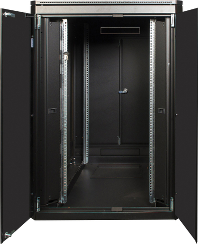 Kabinë rack Lanview RDL22U81BL, 22U, në këmbë, e zezë
