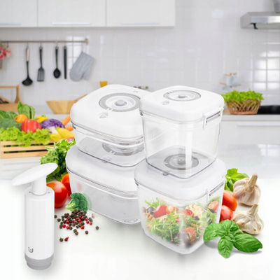 Set ena vakum MG HOME Clever Kitchen, 4 copë, e bardhë