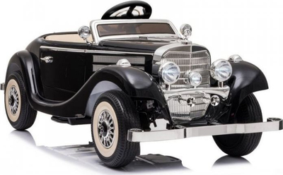 Makina elektrike për kalamaj Mercedes 540K, 12V, me telekomandë, e zezë