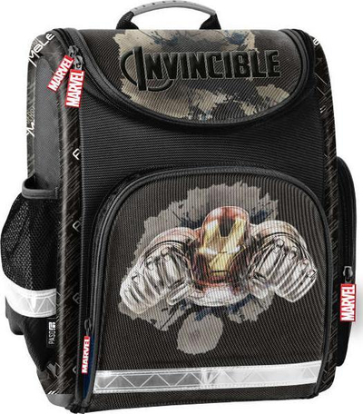 Çantë shkolle Paso Avengers AV22II-524, strukturë e fortë, Ironman, e zezë