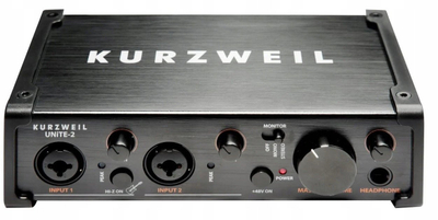 Аудио интерфејс Kurzweil UNITE-2, 2 канали, 24 bit 96 kHz, црн