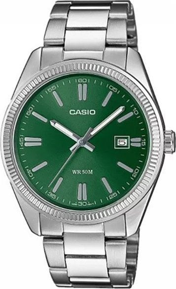 Рачен часовник Casio MTP-1302PD-3AVEF, 39mm, кварц, зелен