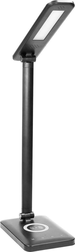Llambë tavoline ISIYO LED 7W, karikues me induksion dhe USB, 390lm, e bardhë