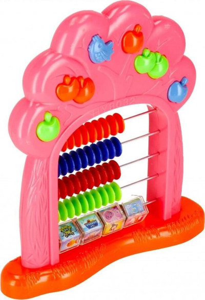 Abakus plastik Mega Creative 502466, me bazë, shumëngjyrësh
