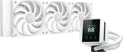 Ftohës uji për procesor Deepcool Mystique 360 WH, radiator 360mm, ARGB, i bardhë