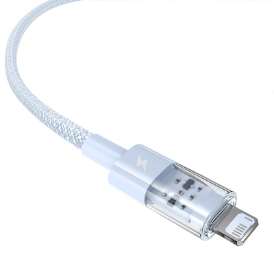 Kabllo karikimi Baseus Gem, USB A në Lightning, 2.4A, 2m, blu