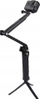Monopod dorezë 3 në 1 Puluz Three Arm Grip, për GoPro SJCAM Xiaomi, plastik, i zi