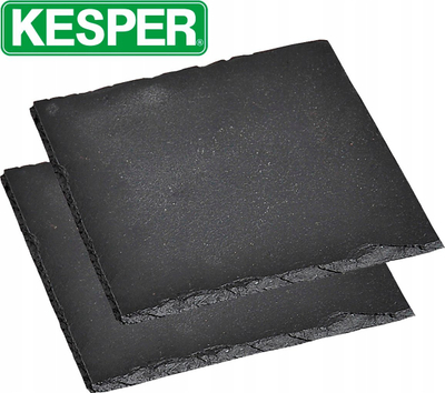 Set pjata servirëse Kesper Slate, 2 copë, 20 x 20 cm, gri