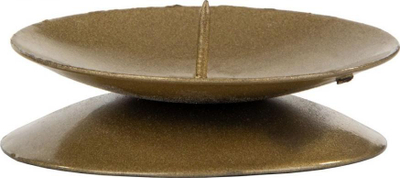 Mbajtës qiri Saska Garden Candle Holder Base, 6cm, metalik, ngjyrë ari