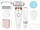 Epilator Braun Silk épil Series 9 Flex 9 481, kokë fleksibile 3D, i bardhë