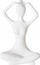 Figurine dekorative Yoga Figurine YOGA, resin, 29 cm, e bardhë