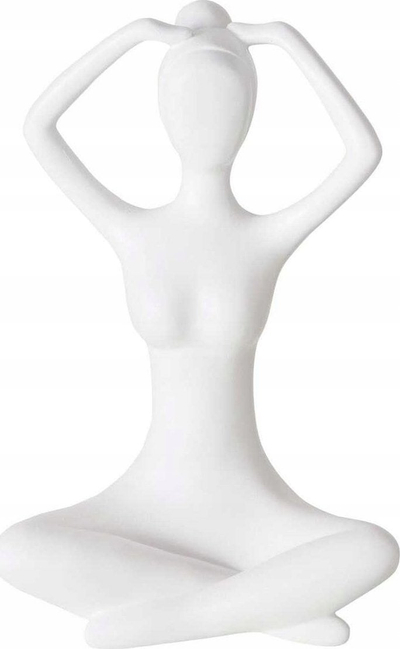 Figurine dekorative Yoga Figurine YOGA, resin, 29 cm, e bardhë