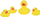 Lodra për banjo Akuku Bath Toys Ducklings, set 4 copë, për bebe, shumëngjyrëshe