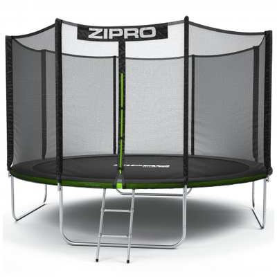 Trampolinë kopshti me rrjetë të jashtme Zipro 12FT (374cm) + çantë këpucësh FALAS!