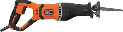 Sharje reciproke Black+Decker BES301K QS, 800W, me valixhe, portokalli e zezë