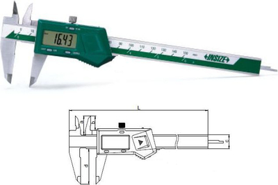 Електронски шублер Insize Advance 2010003443023, 150 mm, резолуција 0.01 mm