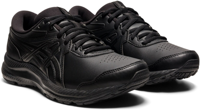 Atlete vrapimi ASICS Contend 7 SL për femra, amortizim i lartë, të zeza