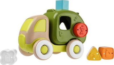 Lodër kamion riciklimi Early Learning Centre, me forma, plastikë dhe dru, me ngjyra nga të gjitha