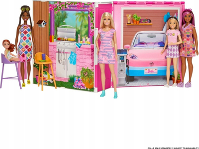 Shtëpi lodër Barbie Getaway Doll House, me kukull Barbie, shumëngjyrëshe