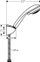 Set dushi Hansgrohe 27559, montim n’ mur, krom