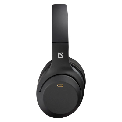 Kufje Defender Headphones 63690, me kabllo, mini jack 3.5mm, të zeza
