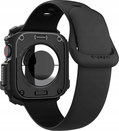Kapak Spigen Rugged Armor për Apple Watch 10 42mm, i zi matt