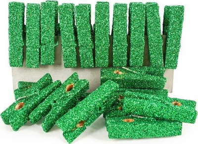 Kapëse dekorative Fandy Large, 20 copë, 35 x 7 mm, të kuqe