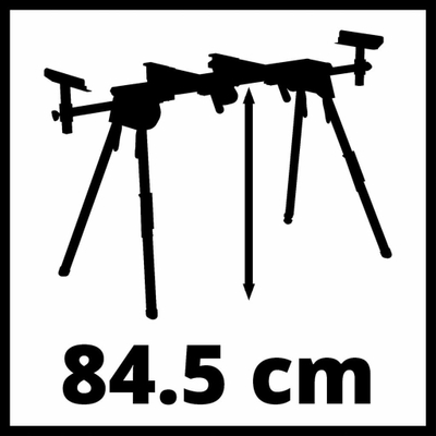 Stativ për sharrë këndore Einhell MSS 1610, alumin, mban deri 100 kg, i kuq